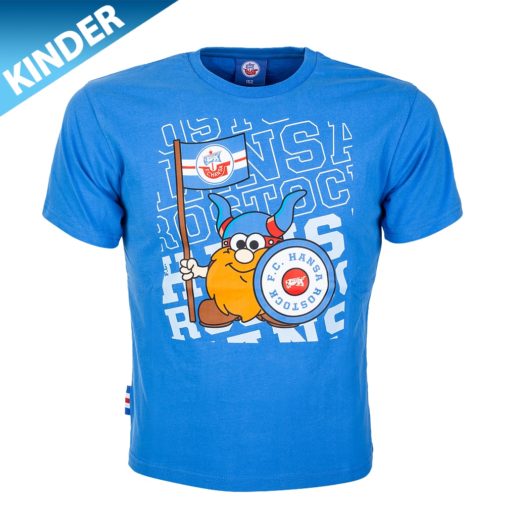 Premium-Kinder-Shirt Wikinger Fahne royal