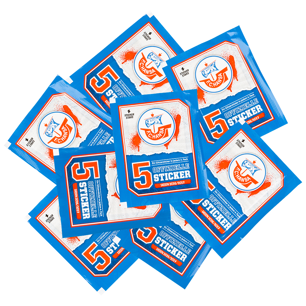F.C. Hansa Stickerstars (5 Sticker / Pack)