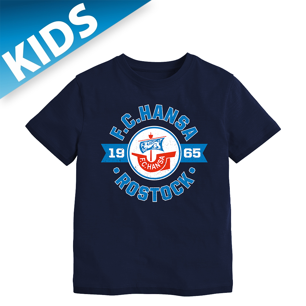 Kinder T-Shirt Kleiner Fan navy