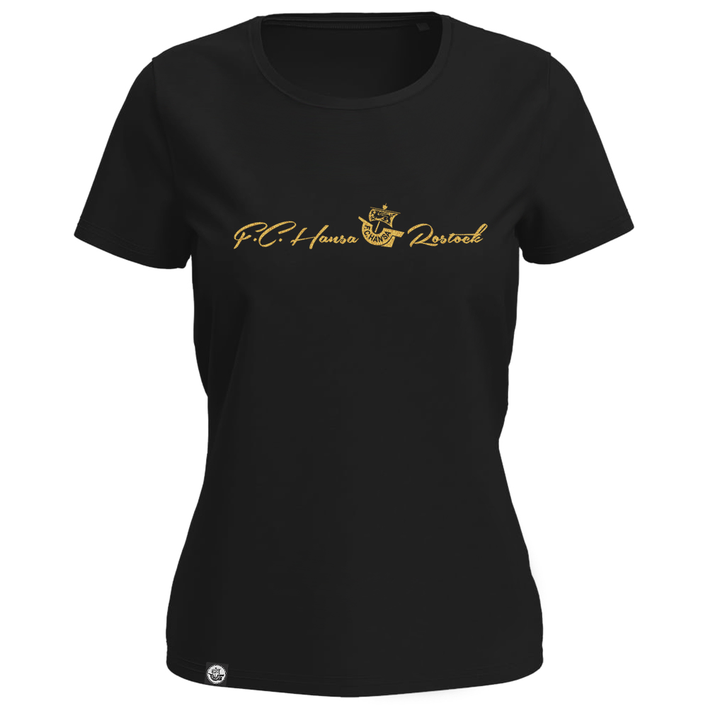 Damen T-Shirt Gold 