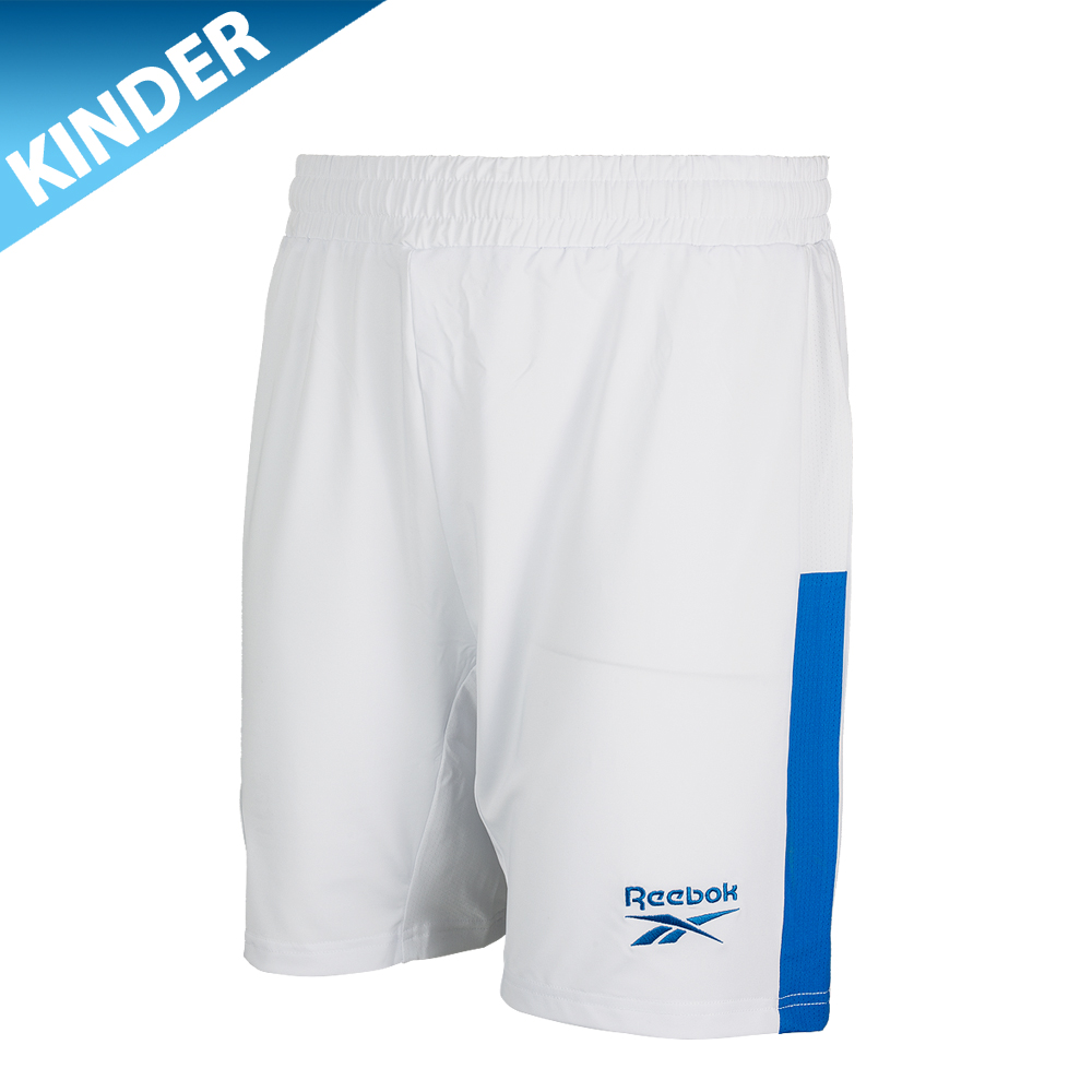 REEBOK Spielhose 26/27 Kind weiß-blau