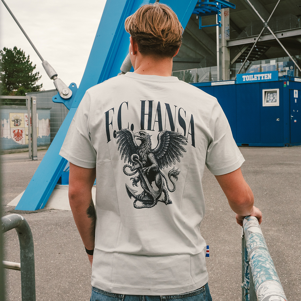 Premium-Shirt Anker-Greif hellgrau