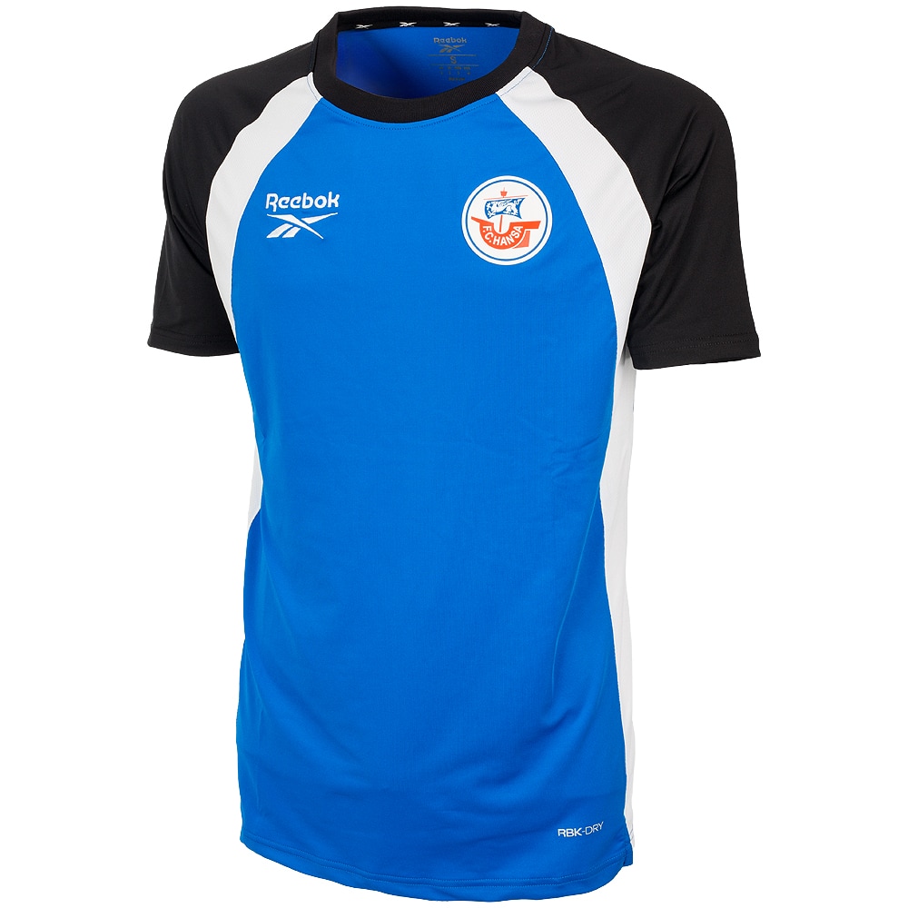 REEBOK Trainingsshirt 26/27 blau-schwarz