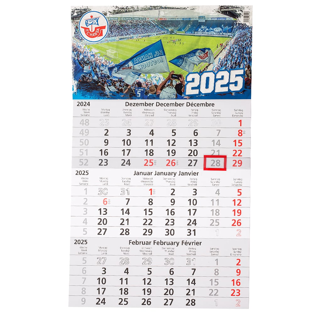 F.C. Hansa 3-Monats-Kalender