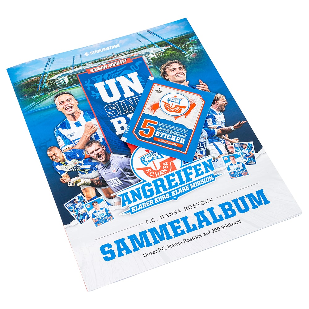 F.C. Hansa Stickerstars Sammelalbum 26-27