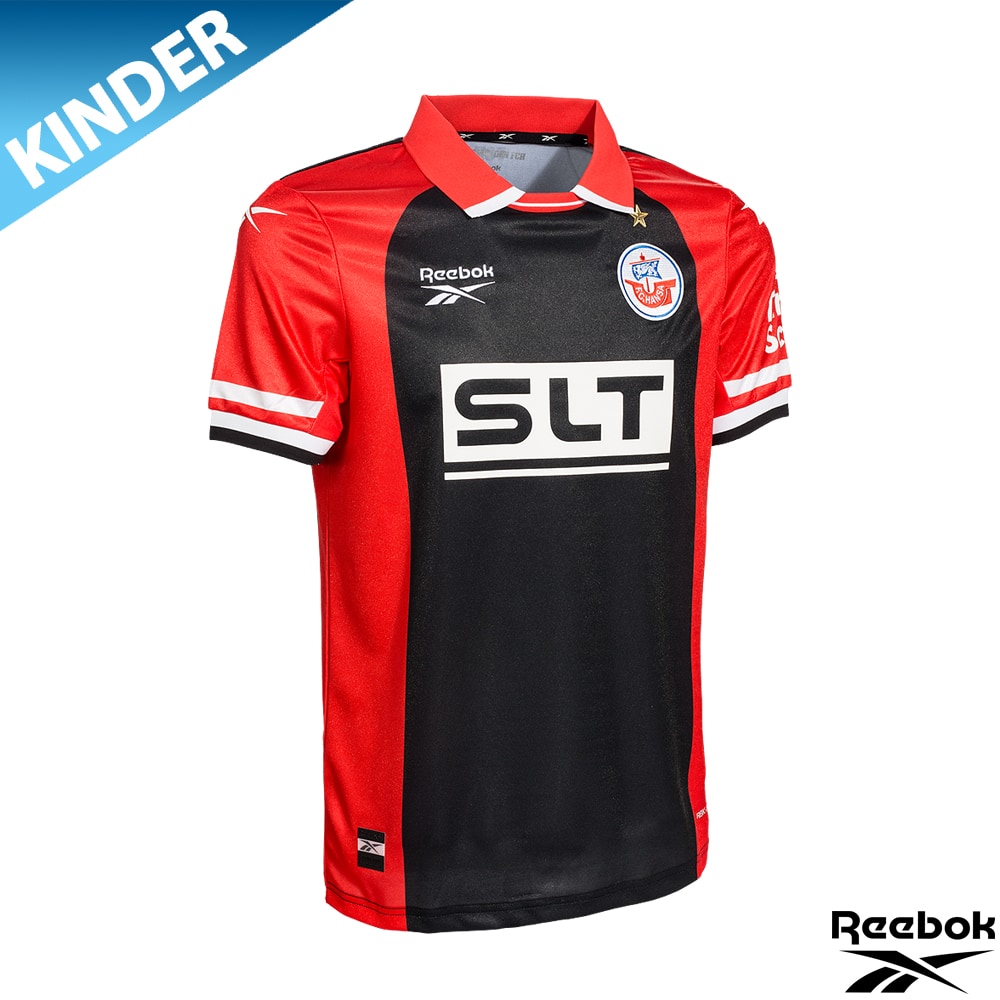 REEBOK Ausweich-Trikot 26/27 KInd rot-schwarz