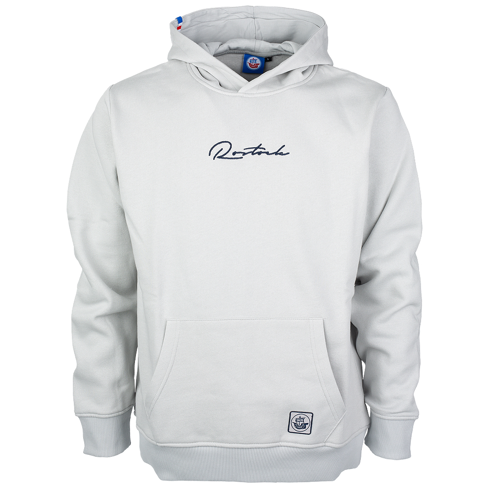 Premium-Hoodie Anker Greif hellgrau