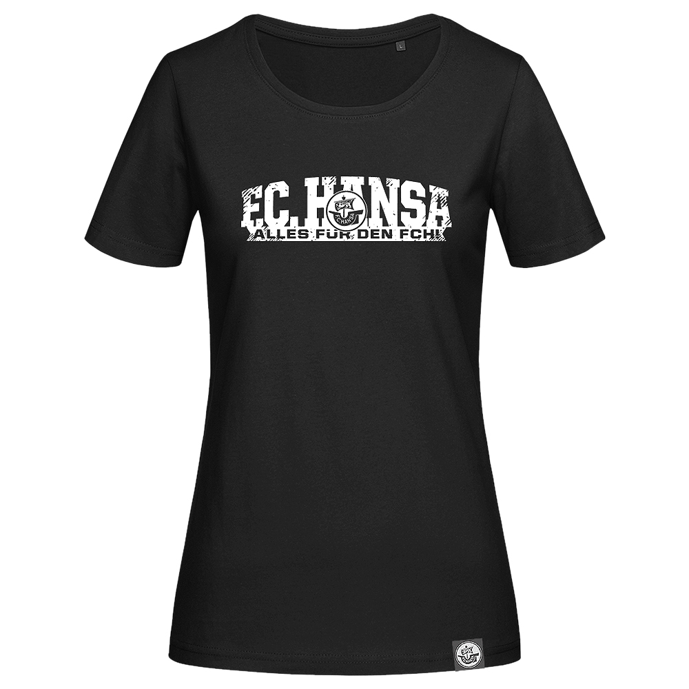 Damen Fan-Shirt Alles für den FCH schwarz