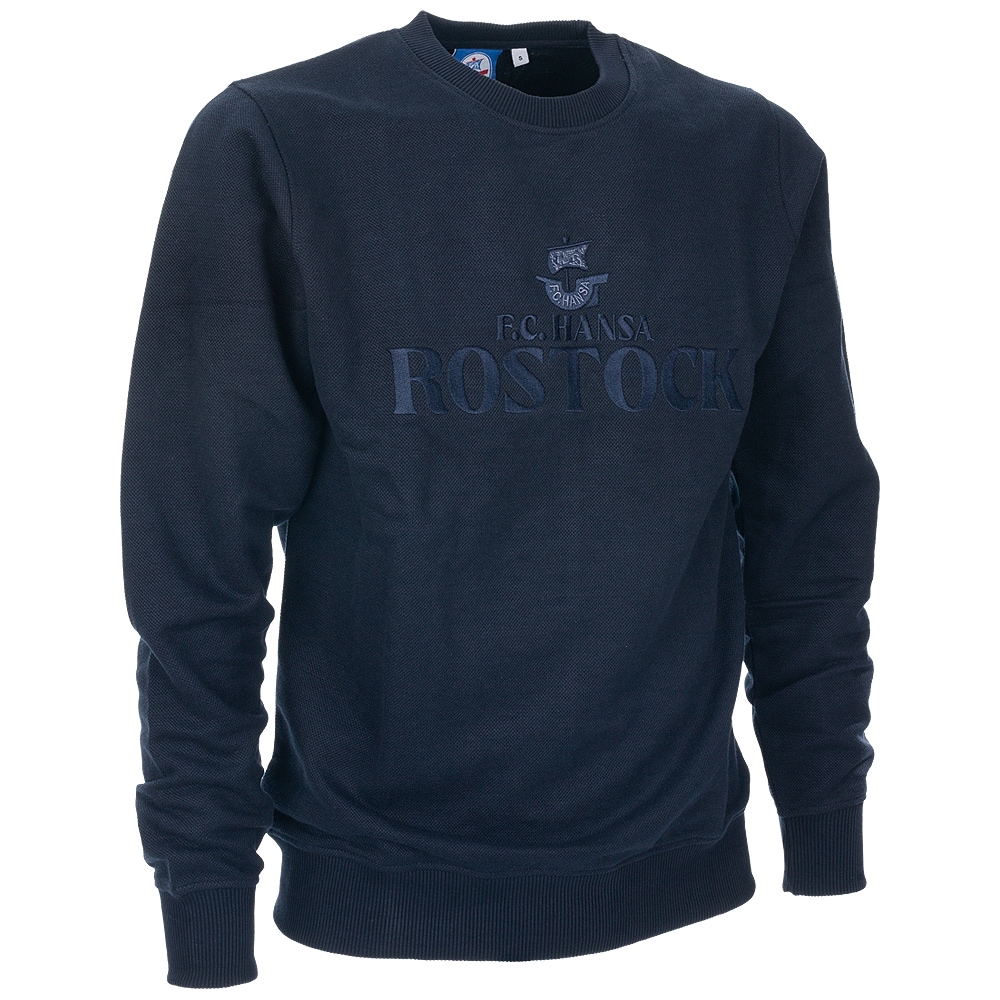 Prem. Pique-Sweater F.C. Hansa Rostock navy