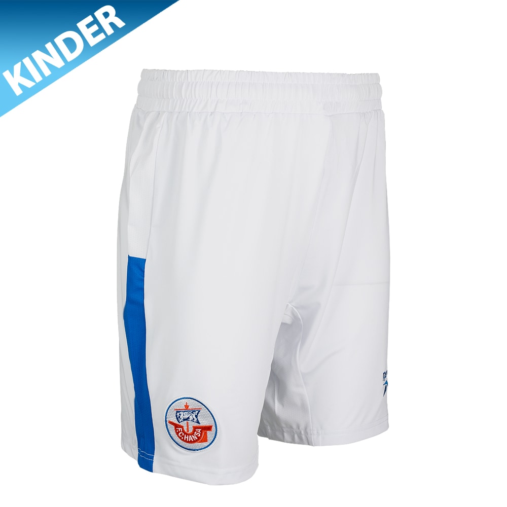 REEBOK Spielhose 26/27 Kind weiß-blau