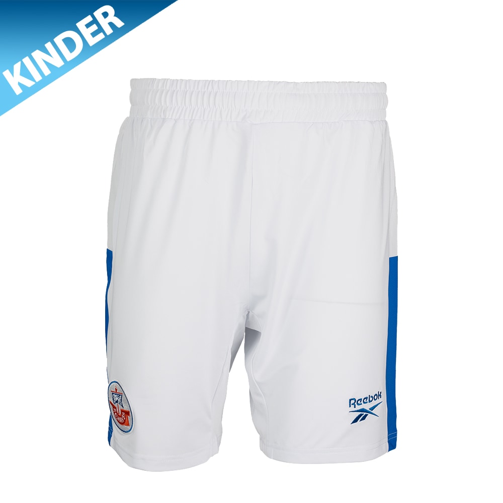 REEBOK Spielhose 26/27 Kind weiß-blau
