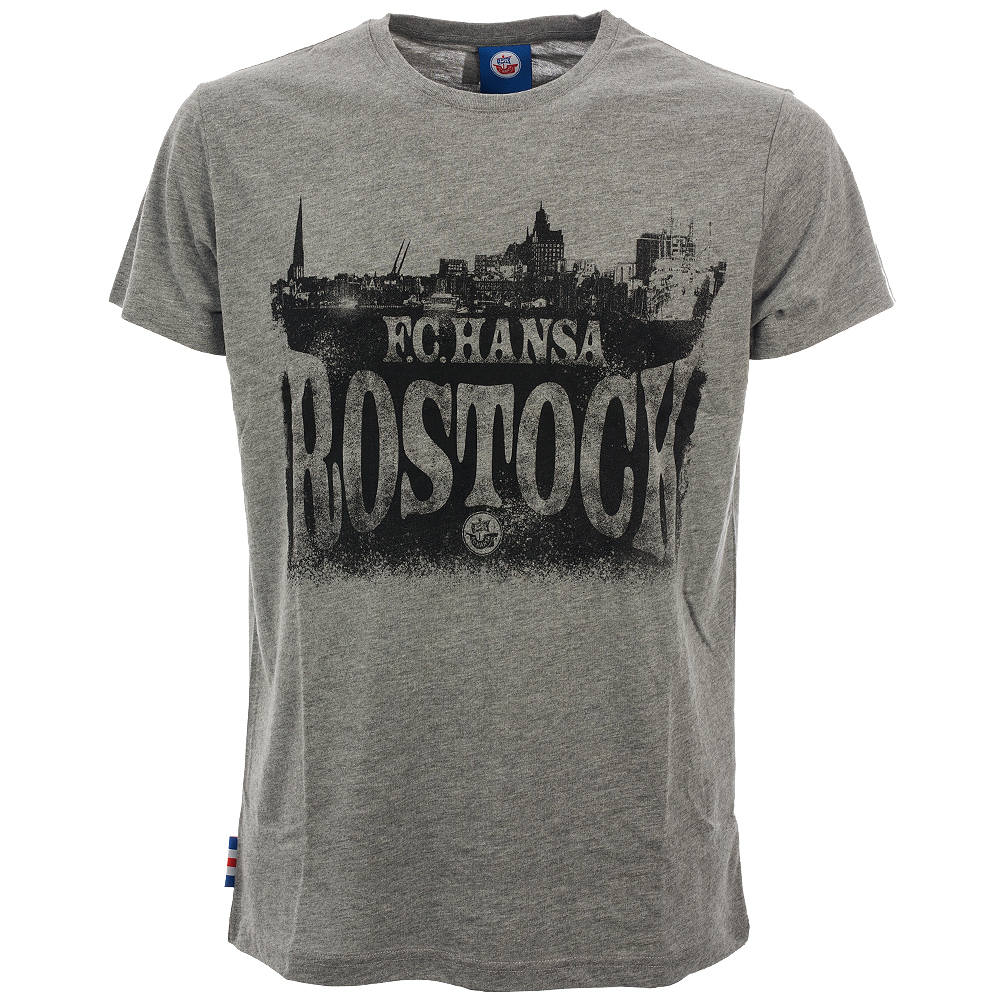 Premium-Shirt Skyline grau