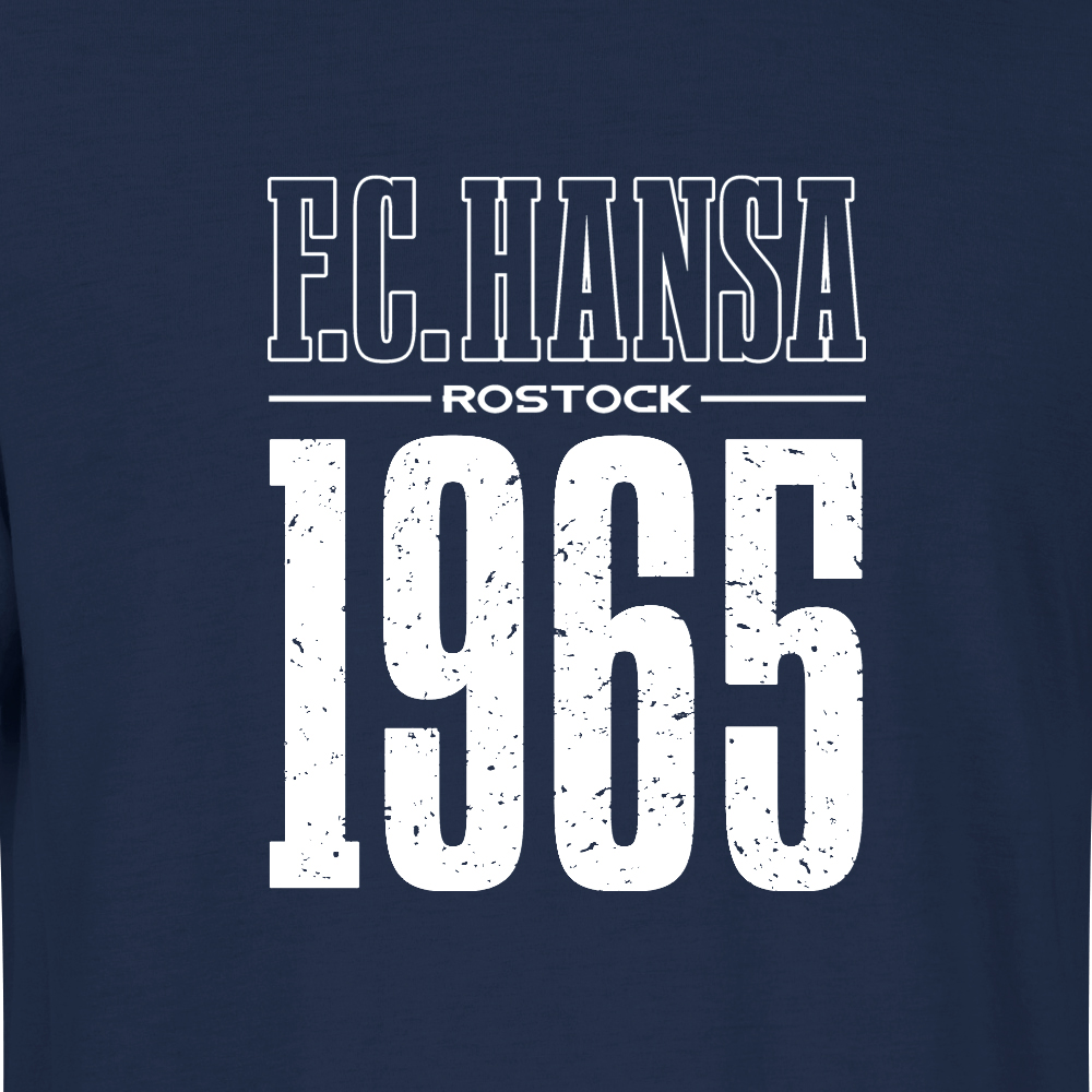 T-Shirt F.C. Hansa 1965 navy 