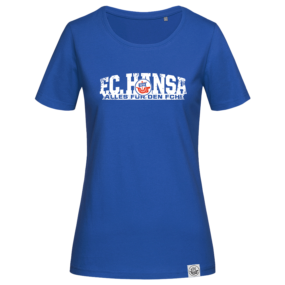 Damen Fan-Shirt Alles für den FCH blau