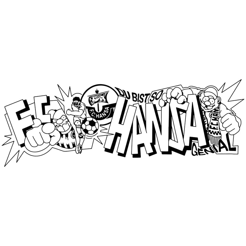 T-Shirt Hansabande 4.0 weiß