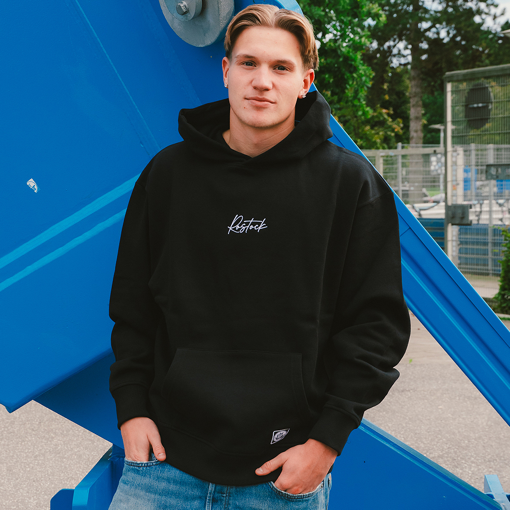 Premium-Hoodie Hansazone Rostock schwarz