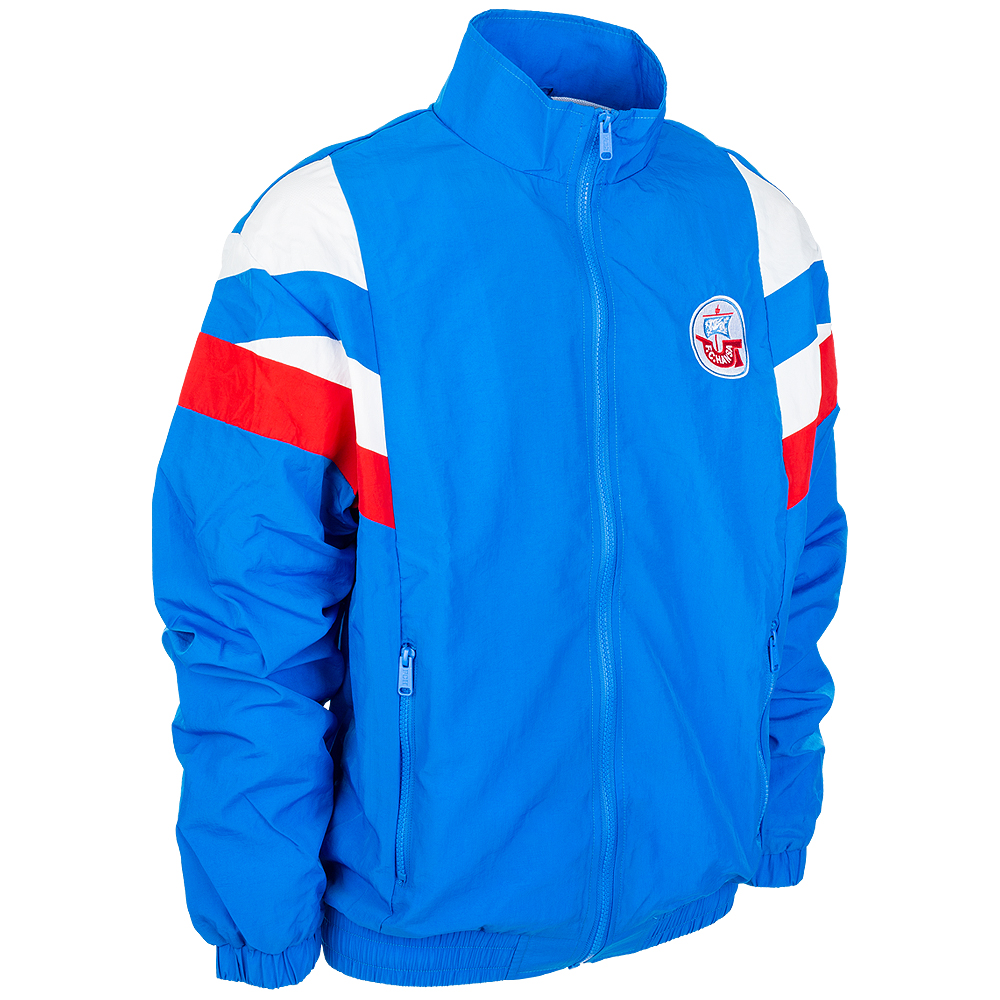 Retro-Trainingsjacke blau-weiß-rot