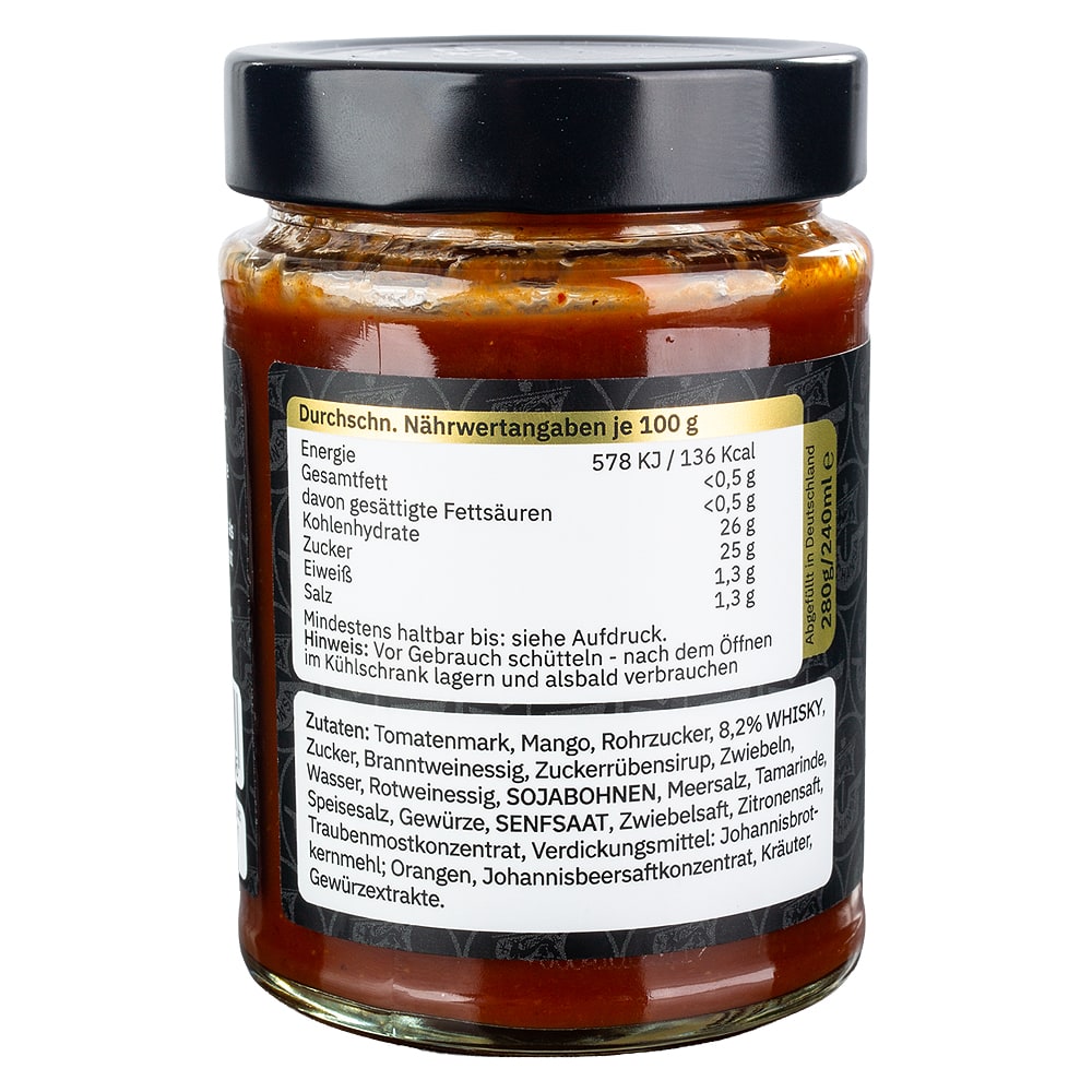 Rock'n'Rubs Hansa BBQ Sauce Smoky Whisky 