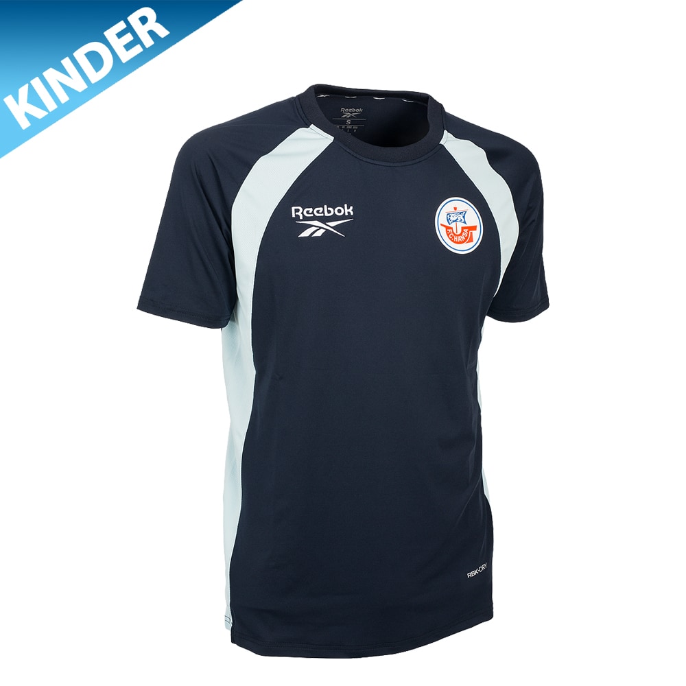 REEBOK Trainer-Trainingsshirt 26/27 Kind navy
