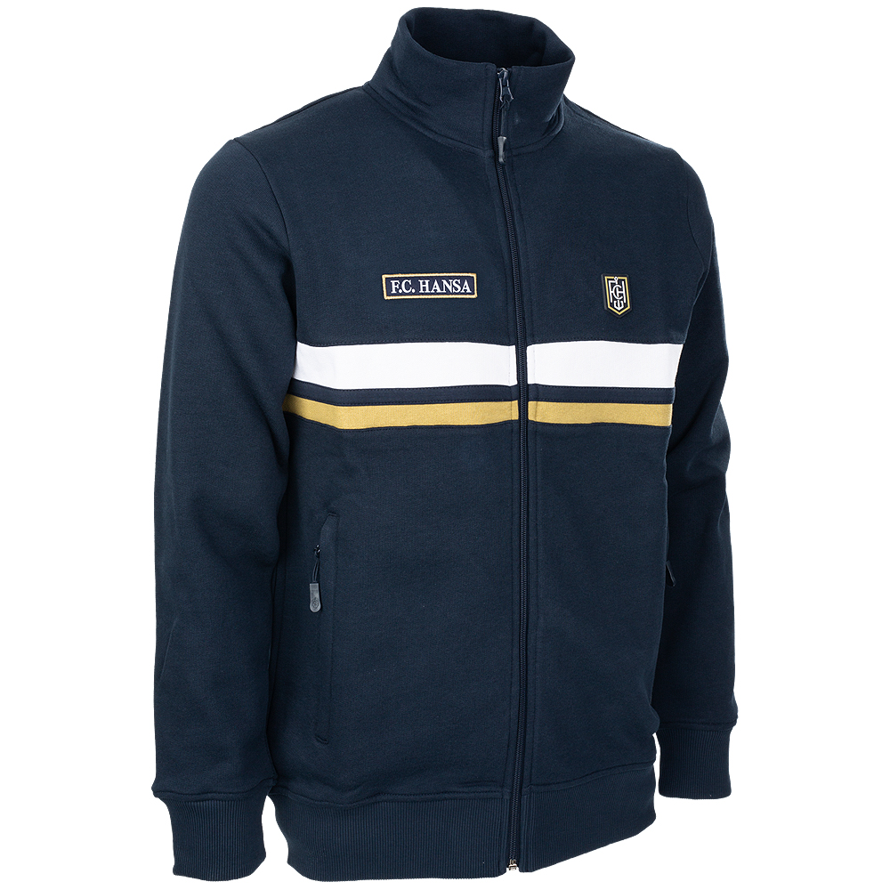 FCH-Sweatjacke Streifen navy 