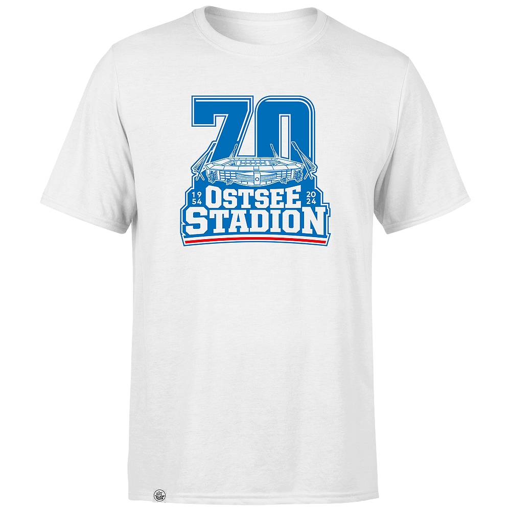 T-Shirt 70 Jahre Ostseestadion weiß