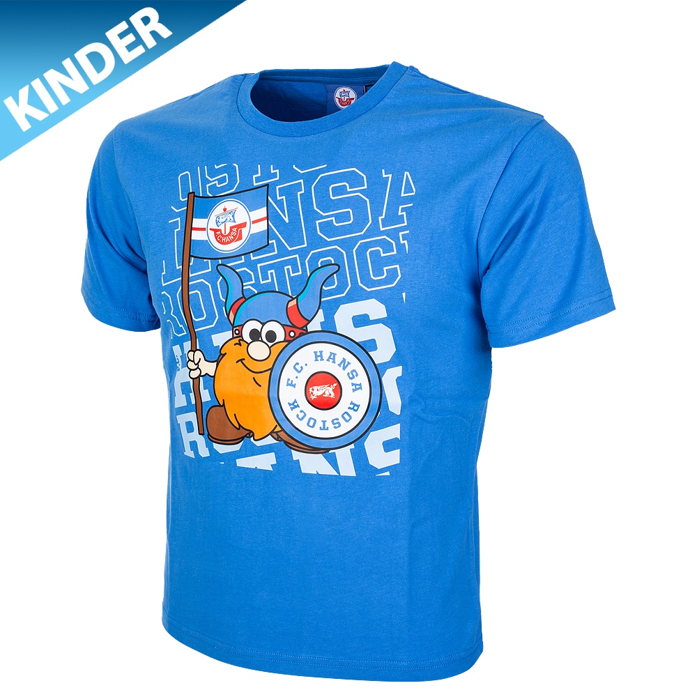 Premium-Kinder-Shirt Wikinger Fahne royal